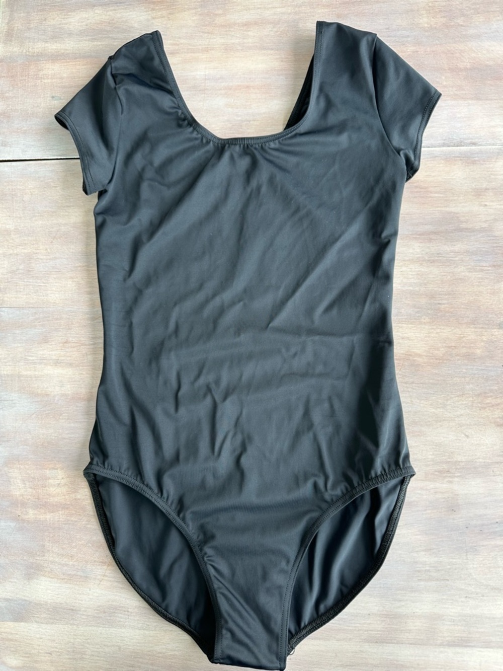 balera dancewear Black Short Sleeve Dance Leotard M